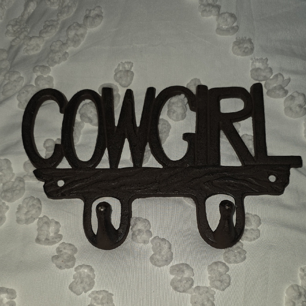 Cowgirl Wall Hook - Brown